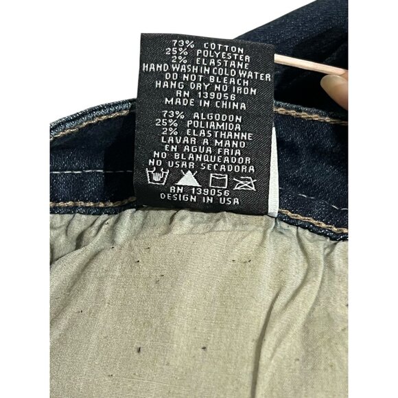 Grace In LA Womens Embroidered Jeans Size 14 Gold Detail Studs Straight - Picture 11 of 16